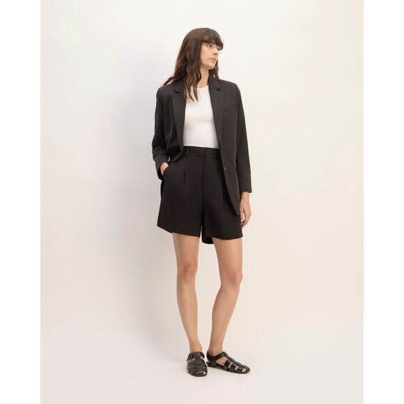 Everlane The Way-High Drape Short Black 6 - Picture 2 of 6